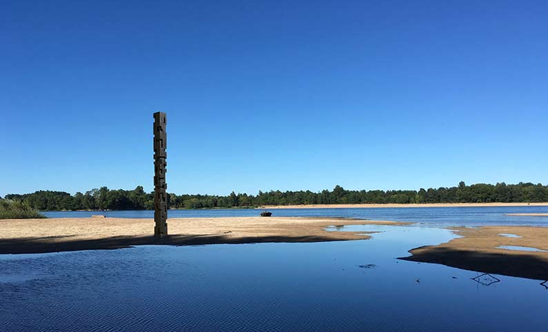 Sculpture contemporaine sur bois